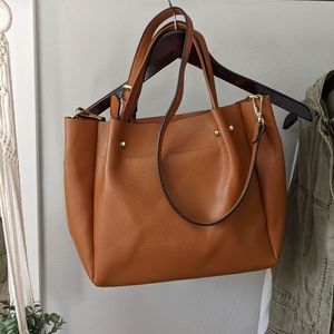 Brown Vegan Leather Bag